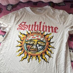 Old Navy White Sublime Graphic Tee